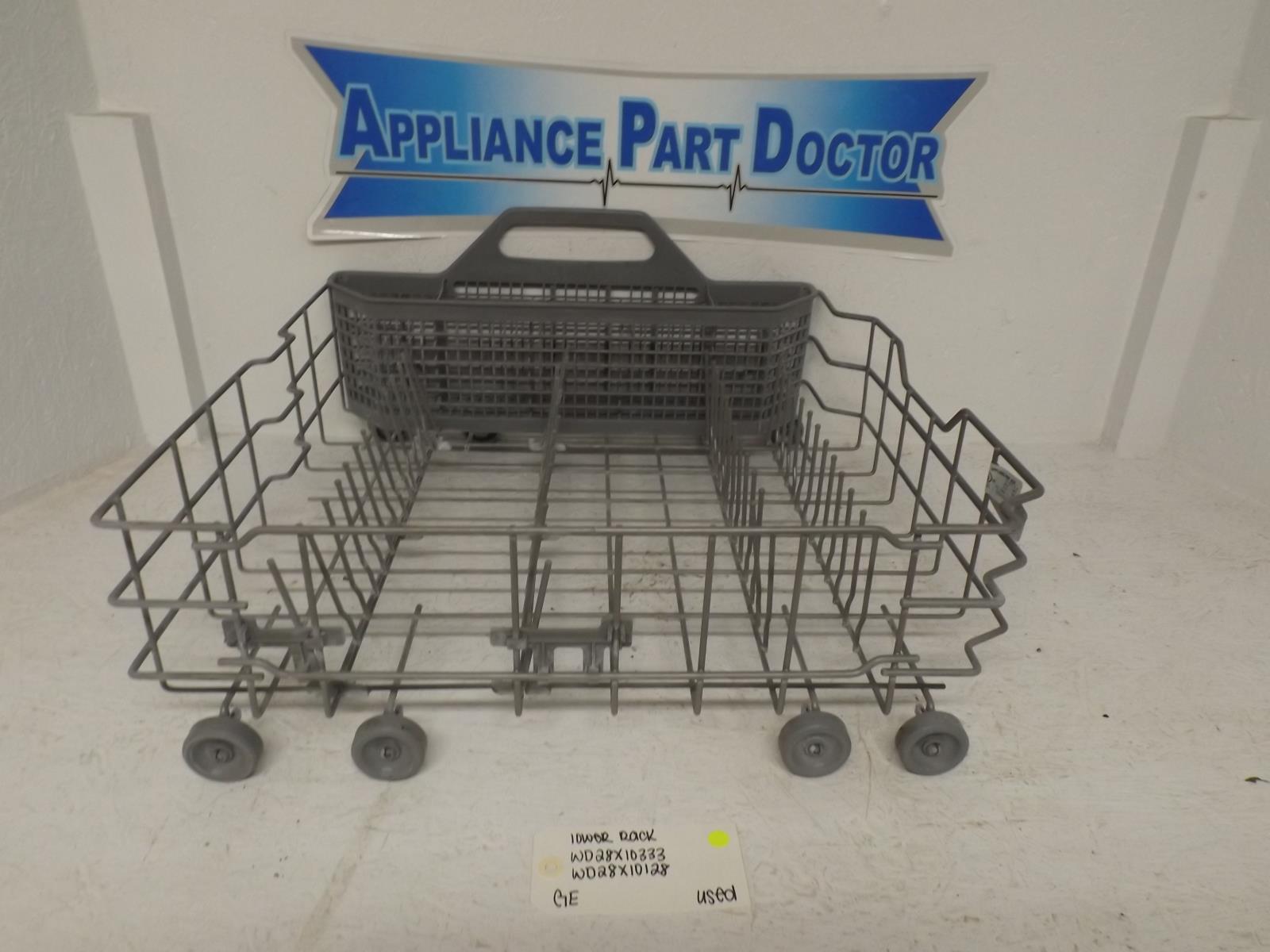 GE Dishwasher WD28X10333 WD28X10128 Lower Rack Used GE Dishwasher WD28X10333 WD28X10128 Lower Rack Used